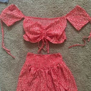Two piece dress/shorts set